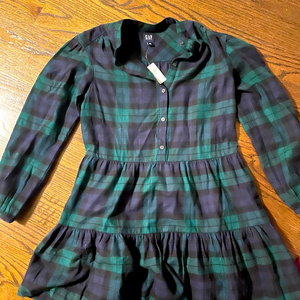 Flannel, plaid mini dress from gap! Tags still on, never worn!
